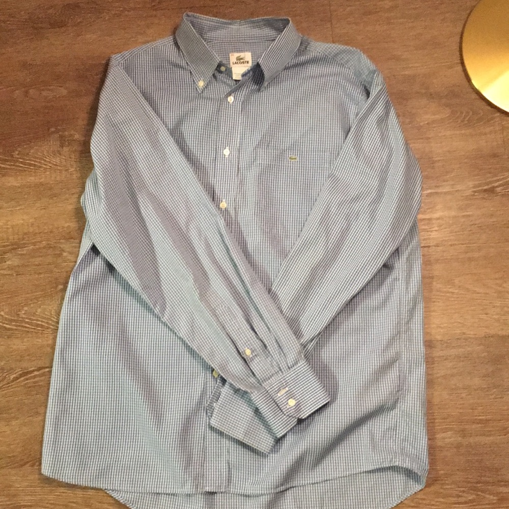 🐊 Lacoste Men’s Shirt 44 XL Dress Long Sleeve